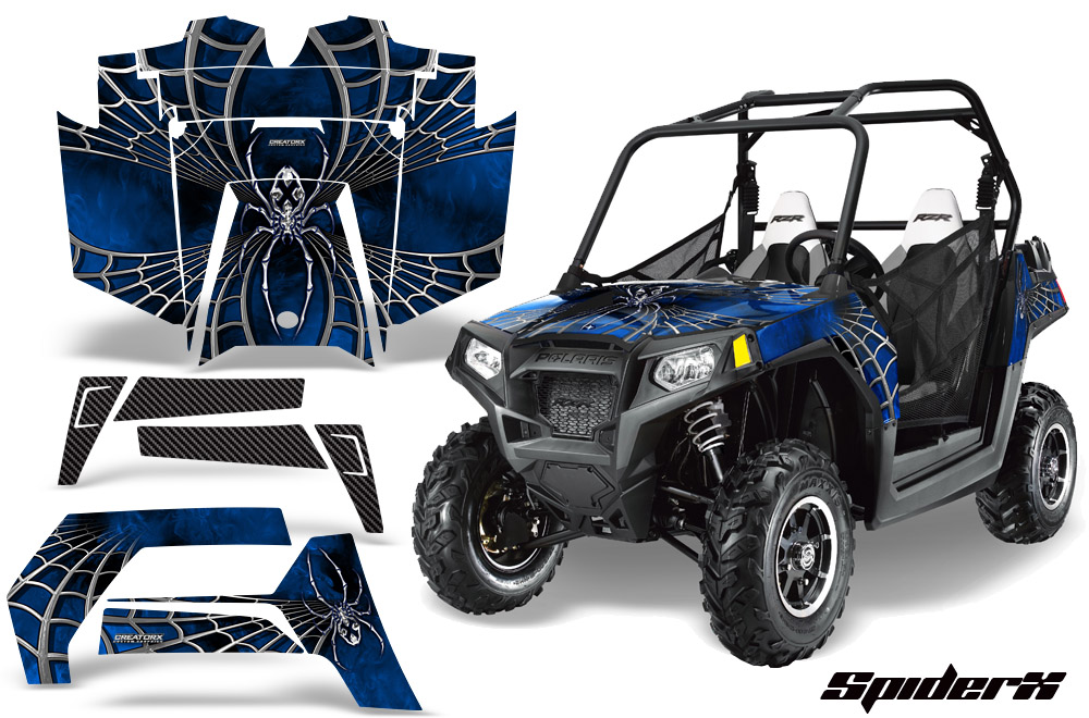 RZR 800 2011 Graphics Kit SpiderX Blue